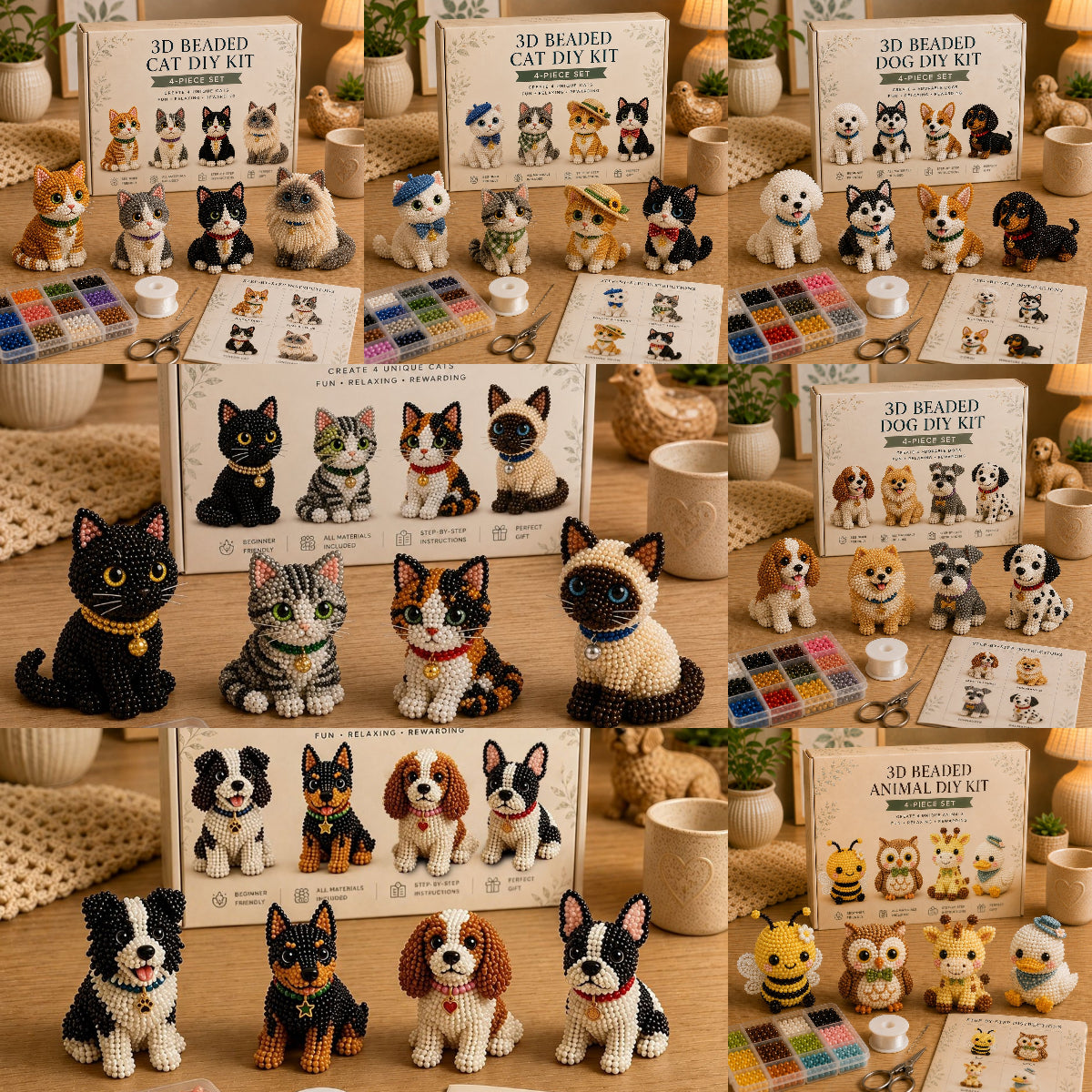 🐾 3D Beaded Pet DIY Kit