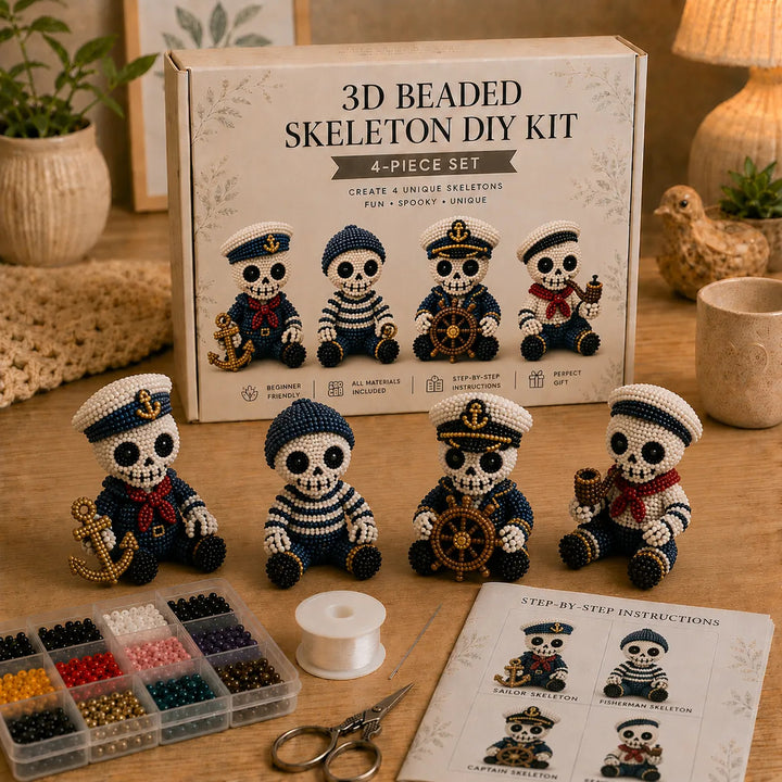 🔥Last Day 50% OFF 💀 3D Beaded Skeleton DIY Kit