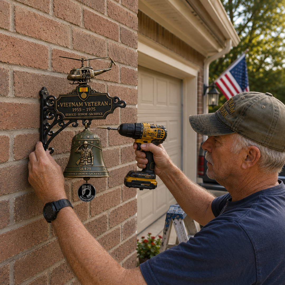 🔔 Last Day Promo: 49% OFF -Vietnam Veteran Tribute Wall Bell