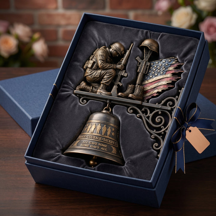 Honor Courage Sacrifice Fallen Soldier Wall Bell – A Tribute That Rings Forever