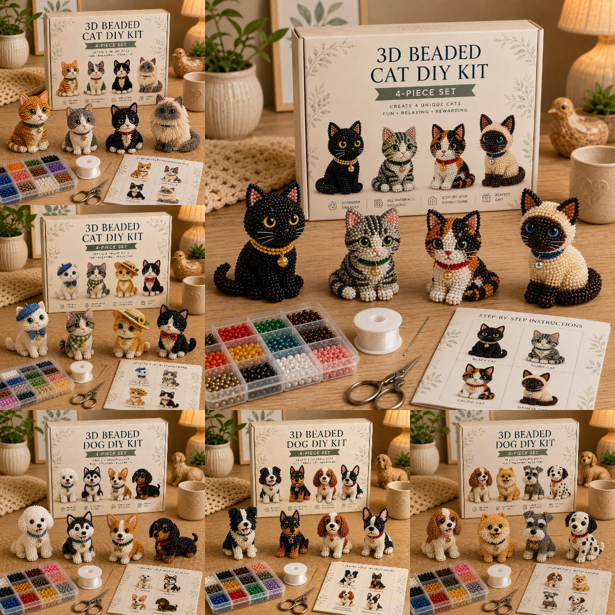 🐾 3D Beaded Pet DIY Kit