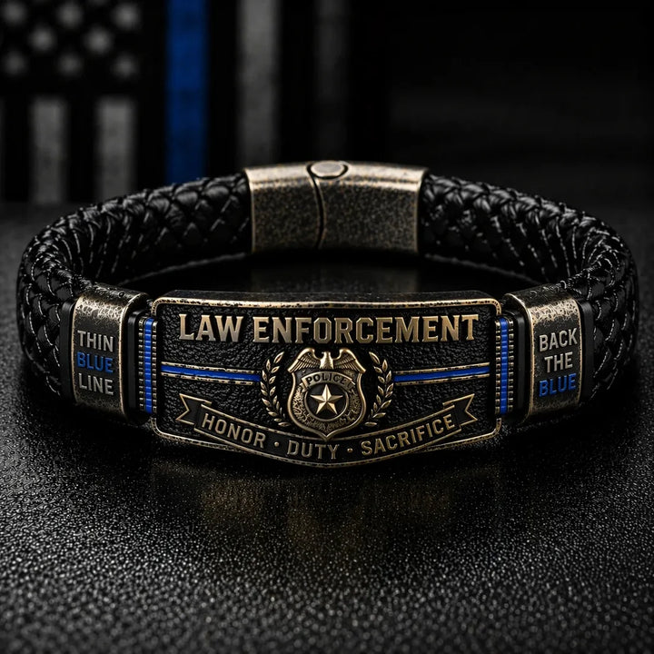 🔥Last Day Promo: 49% Police Tribute Price Drop -Law Enforcement Brotherhood Bracelet