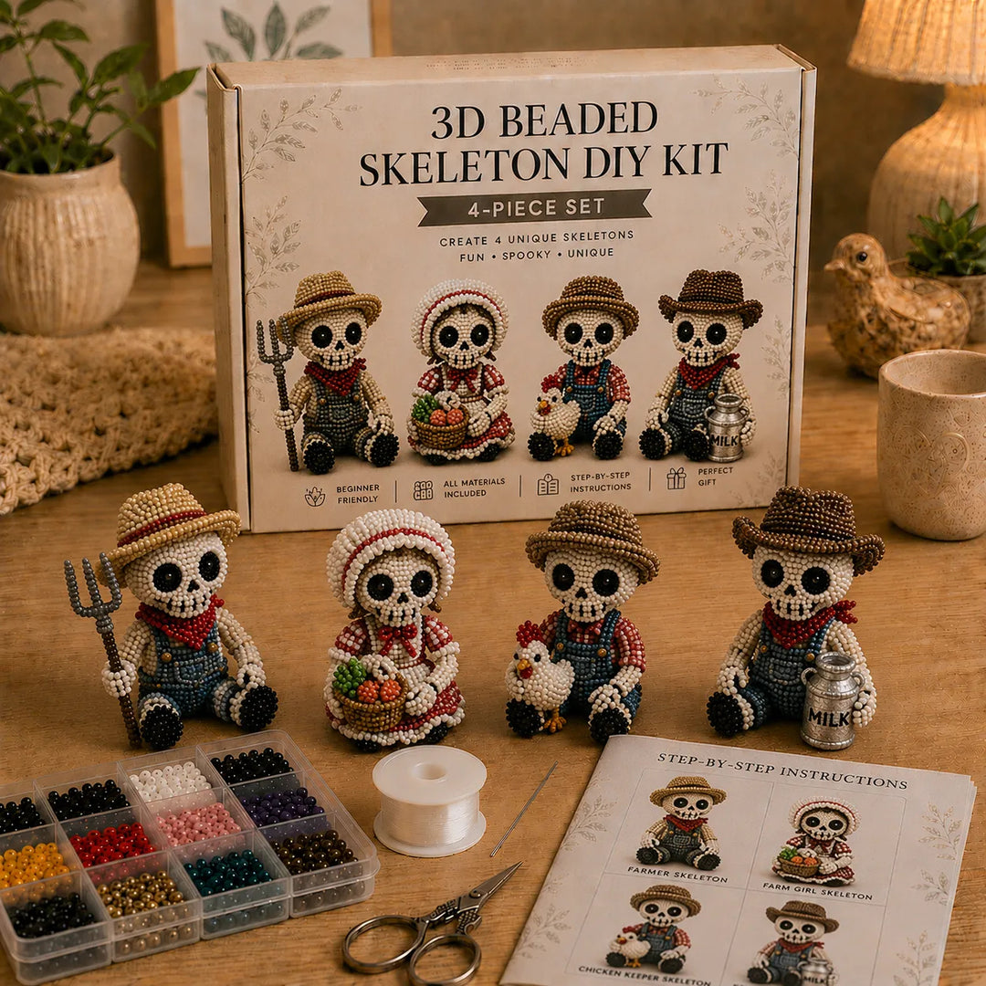 🔥Last Day 50% OFF 💀 3D Beaded Skeleton DIY Kit