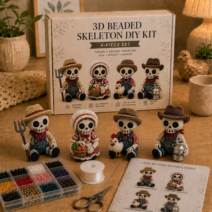 🔥Last Day 50% OFF 💀 3D Beaded Skeleton DIY Kit