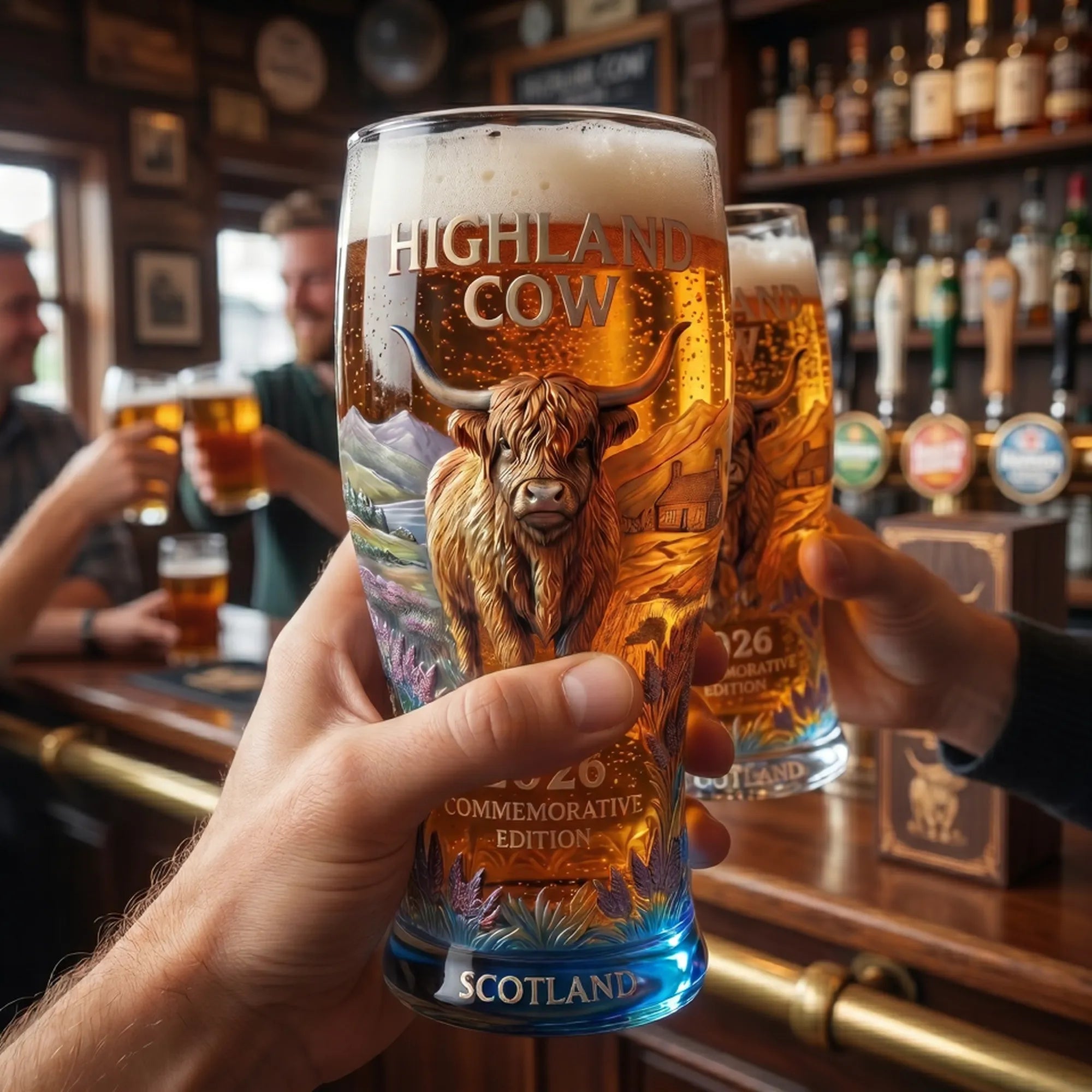 🍺Highland Cow 2026 Commemorative Glass
