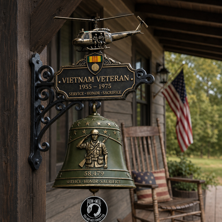 🔔 Last Day Promo: 49% OFF -Vietnam Veteran Tribute Wall Bell