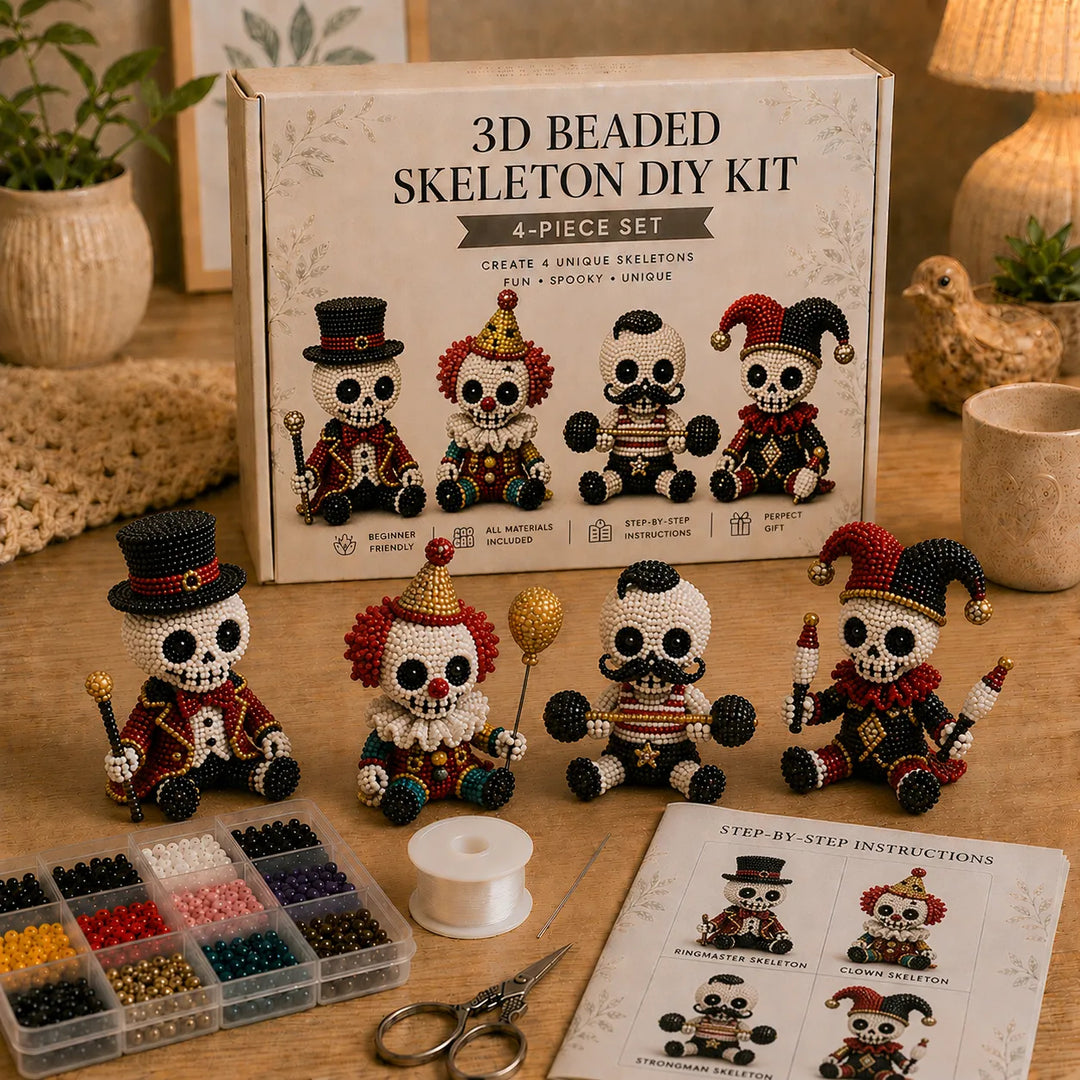 🔥Last Day 50% OFF 💀 3D Beaded Skeleton DIY Kit