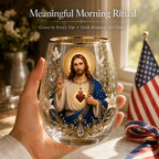 2026 Limited Edition Morning Prayer Glass Tea Cup – Faith & Serenity Collection
