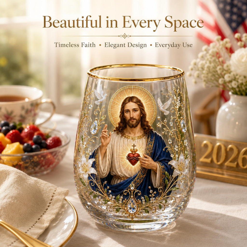 2026 Limited Edition Morning Prayer Glass Tea Cup – Faith & Serenity Collection
