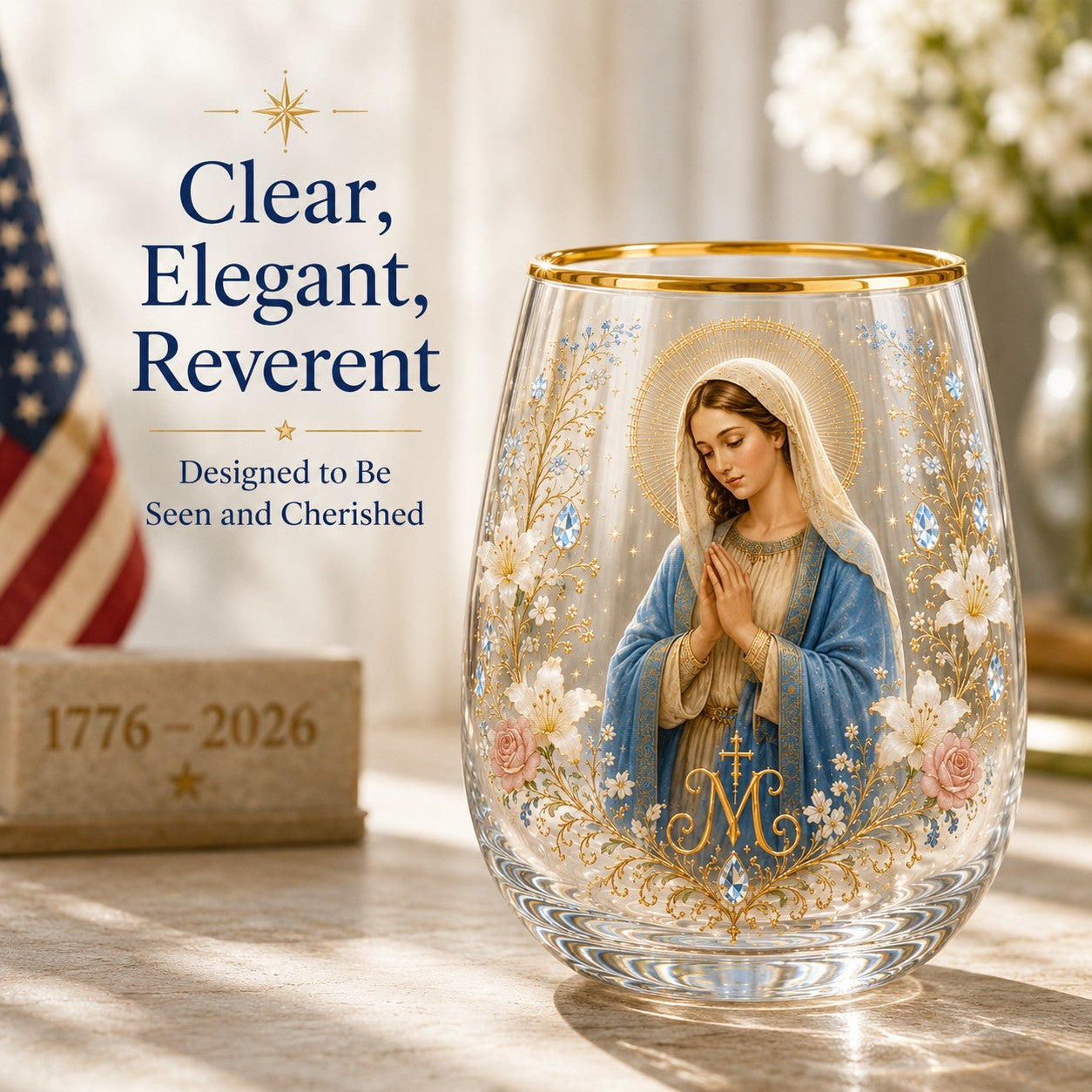 2026 Limited Edition Morning Prayer Glass Tea Cup – Faith & Serenity Collection