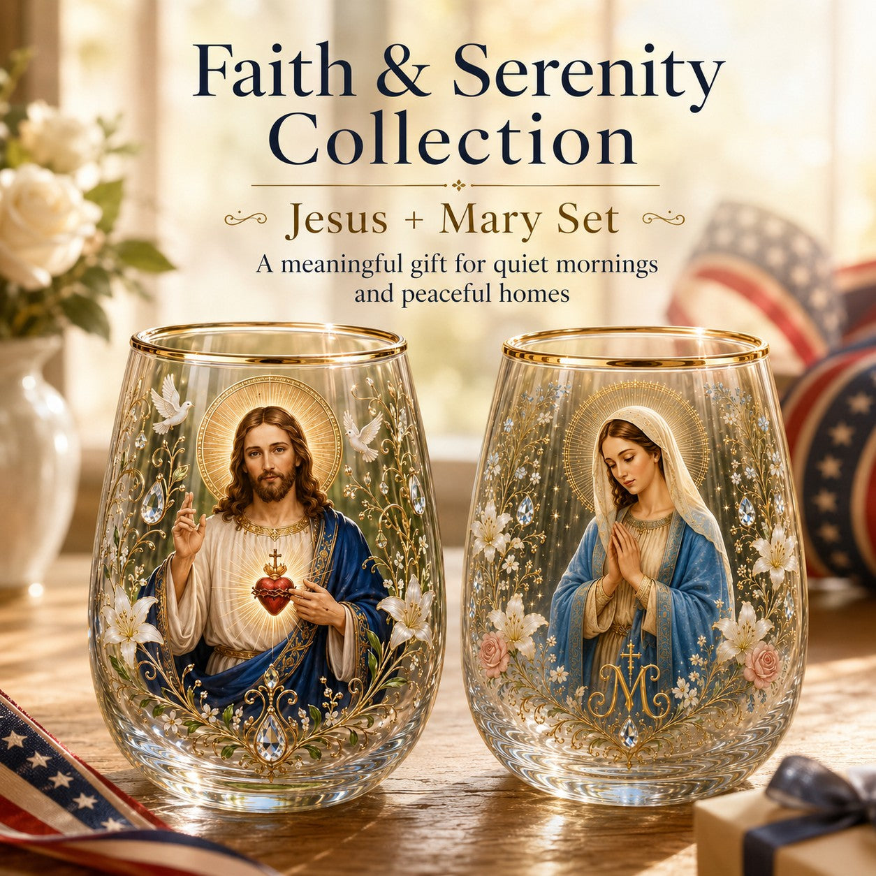 2026 Limited Edition Morning Prayer Glass Tea Cup – Faith & Serenity Collection