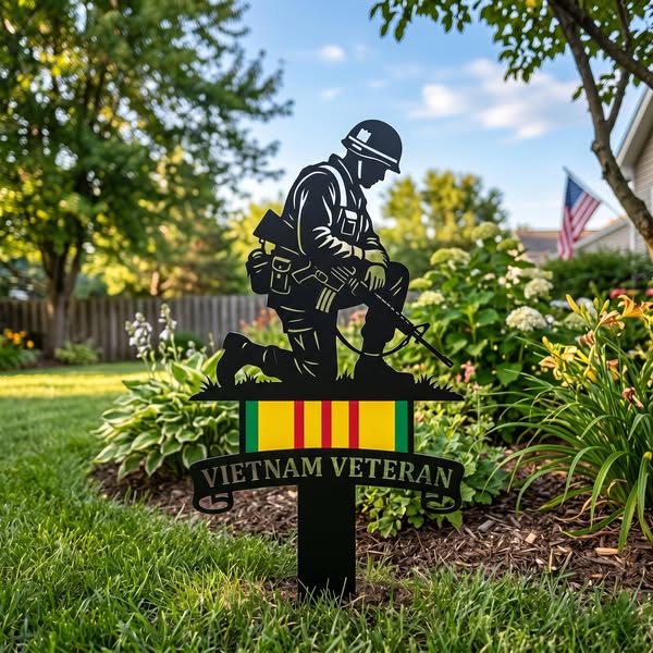 🔥Last Day 49% OFF🔥- Vietnam Veteran Tribute Garden Stake – Honor and Respect