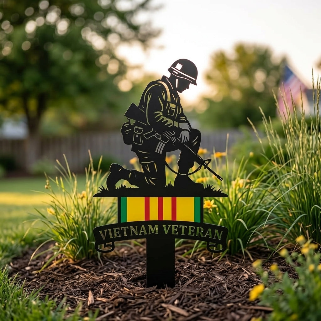 🔥Last Day 49% OFF🔥- Vietnam Veteran Tribute Garden Stake – Honor and Respect