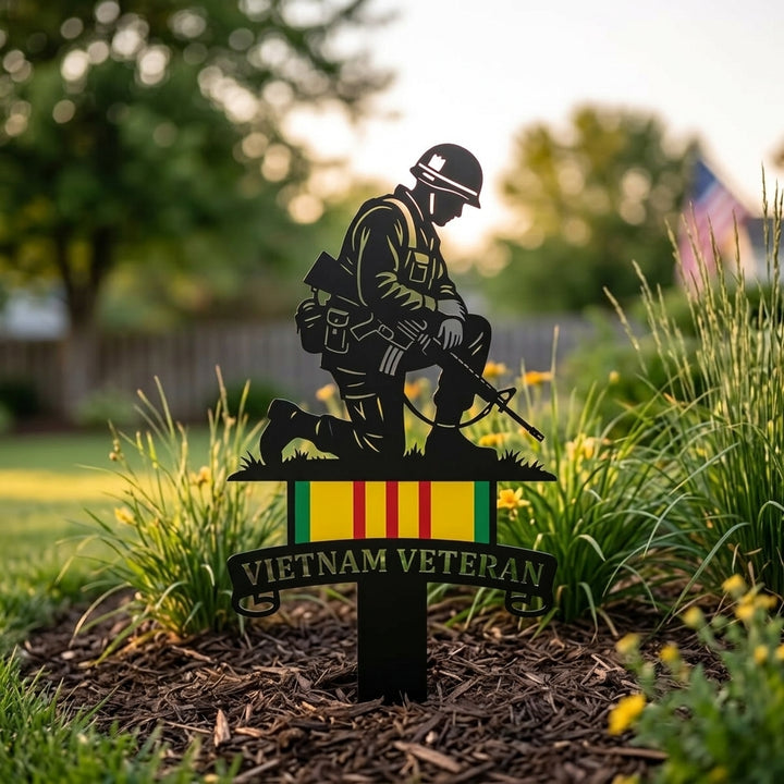 🔥Last Day 49% OFF🔥- Vietnam Veteran Tribute Garden Stake – Honor and Respect