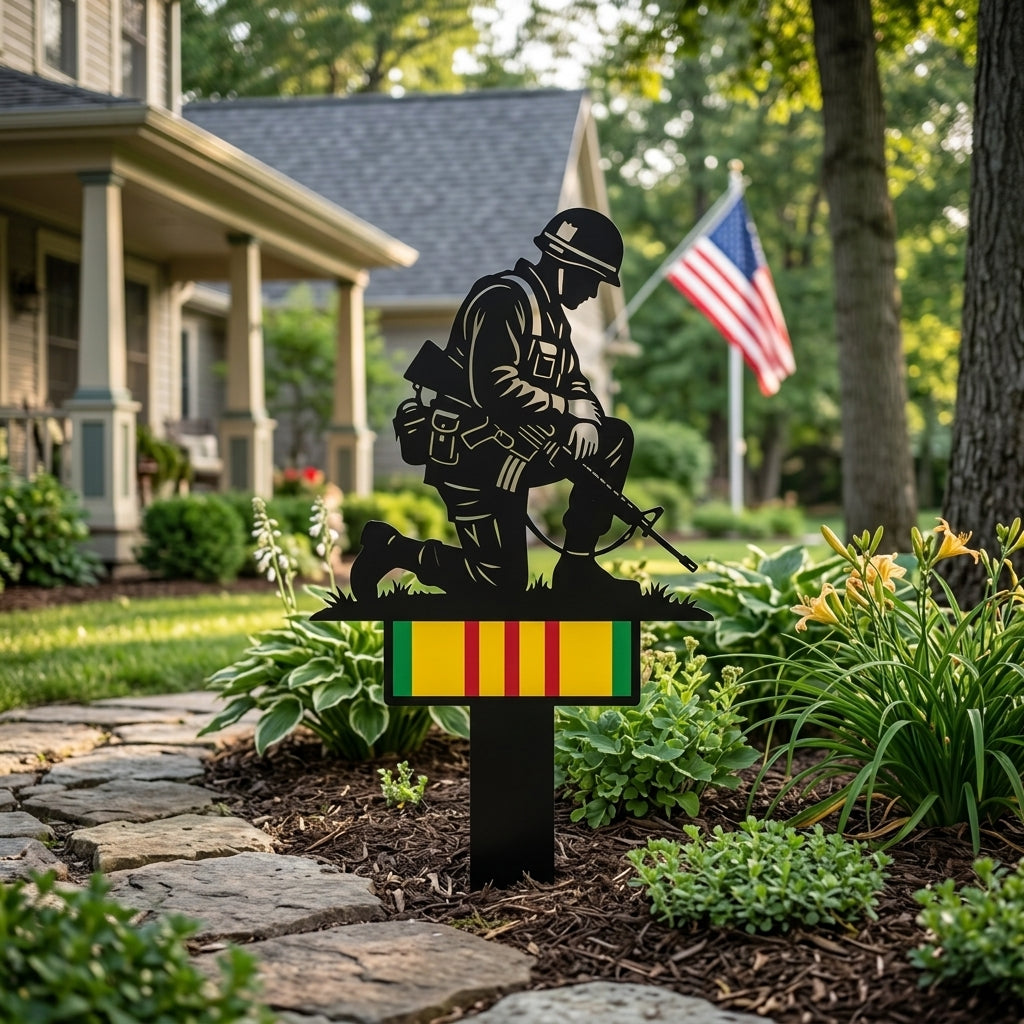 🔥Last Day 49% OFF🔥- Vietnam Veteran Tribute Garden Stake – Honor and Respect
