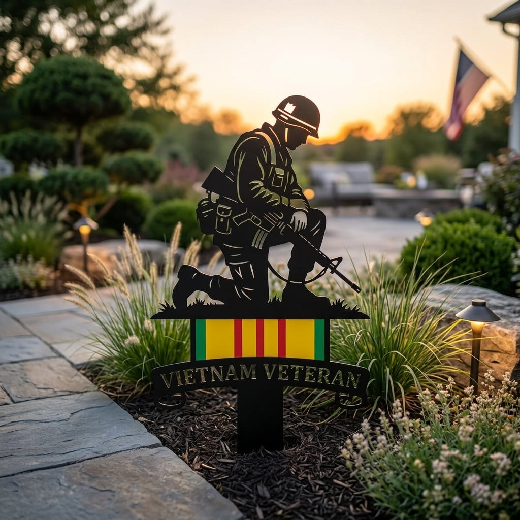 🔥Last Day 49% OFF🔥- Vietnam Veteran Tribute Garden Stake – Honor and Respect
