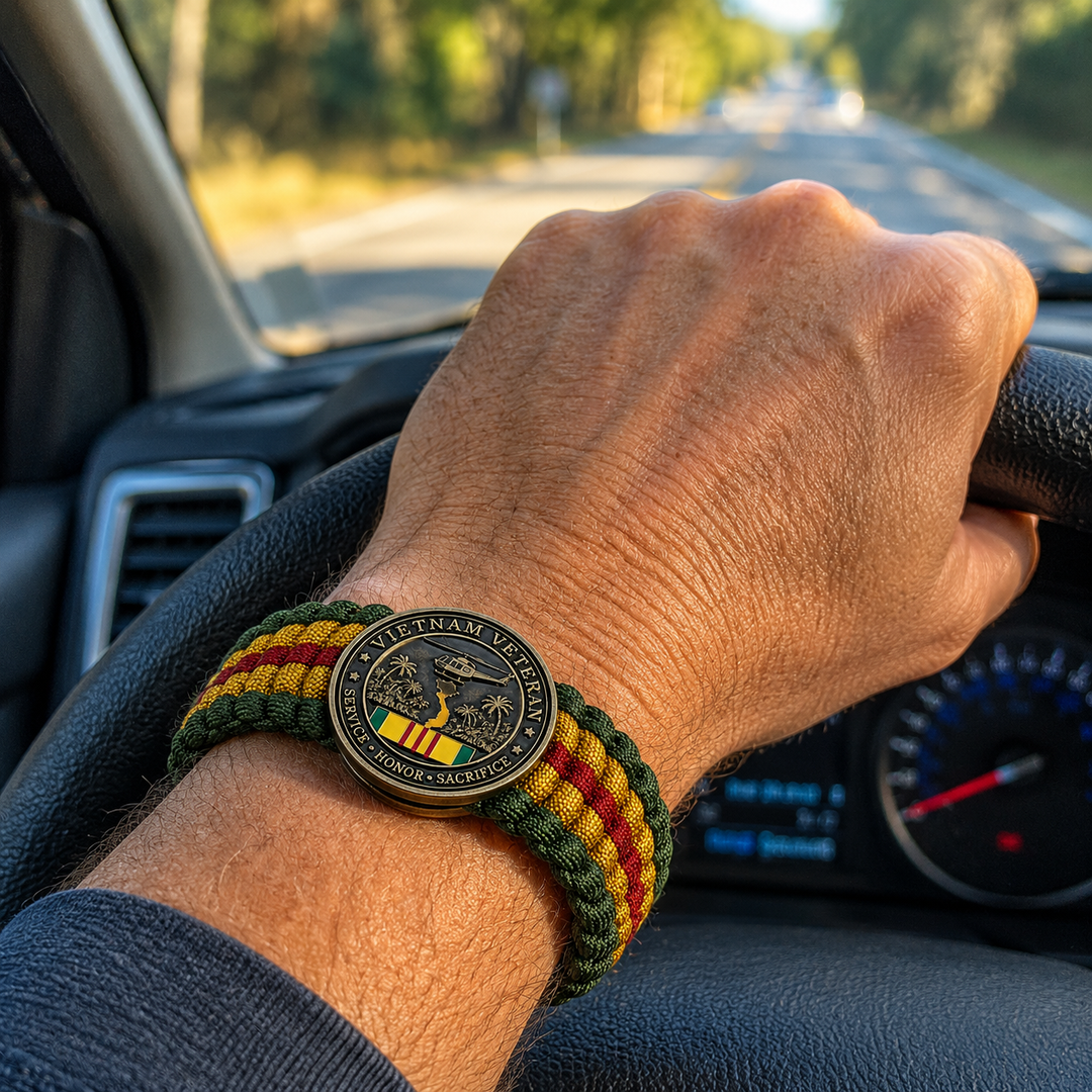 🎖️Vietnam Veteran Survival Tribute Paracord Bracelet