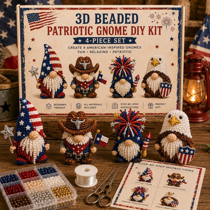 🔥LAST DAY 50% OFF - 🍄3D Beaded Gnome DIY Kit