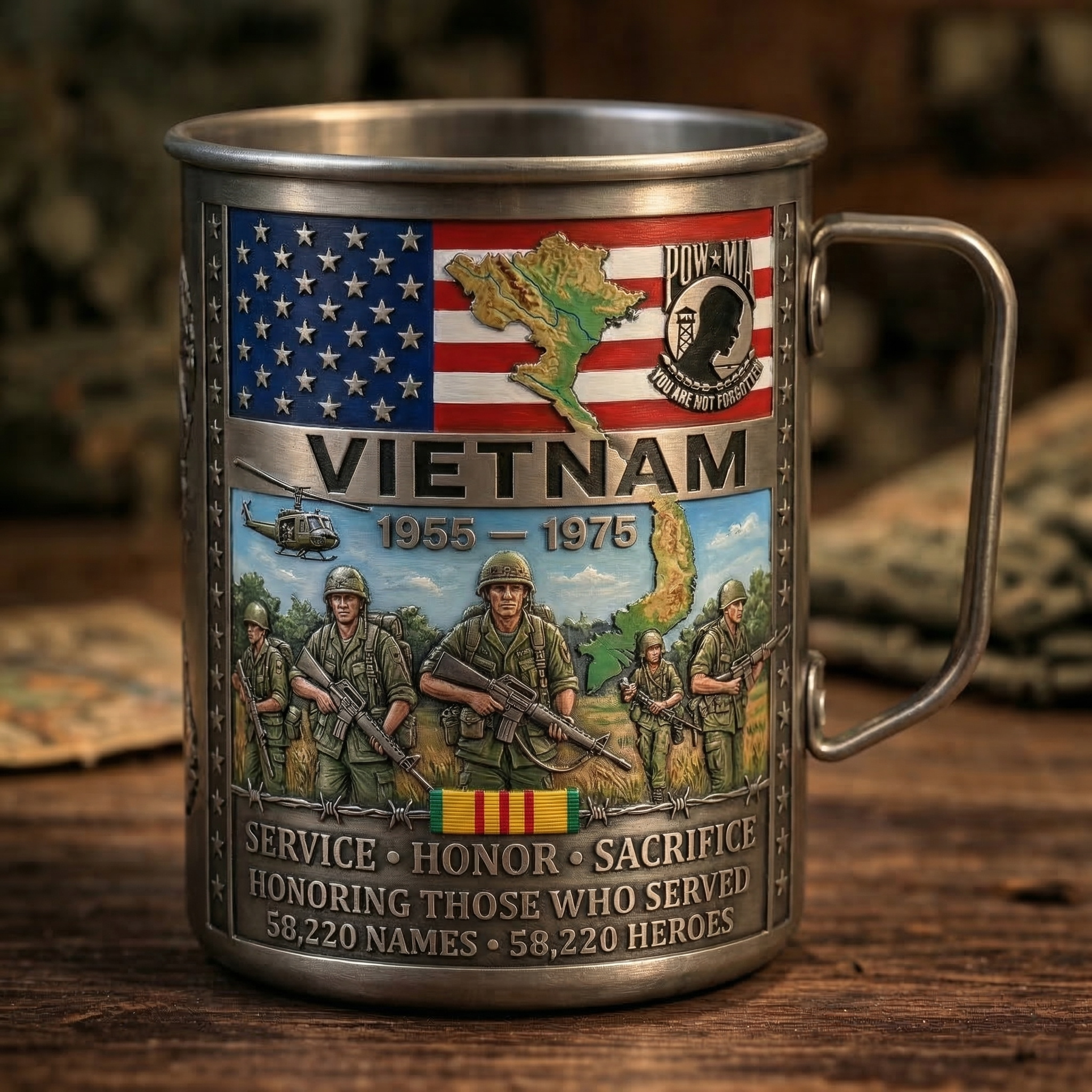 🏆Last Day Promo: 49% OFF 🎖️- Vietnam Veteran Honor Coffee Mug – 1955-1975 Service Tribute