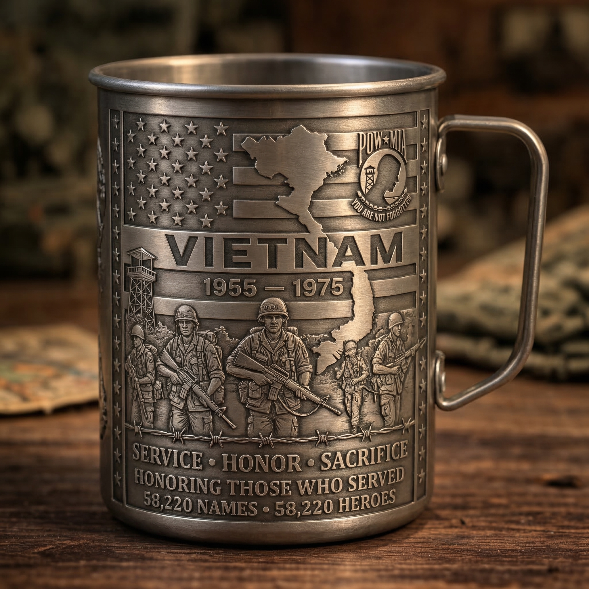 🏆Last Day Promo: 49% OFF 🎖️- Vietnam Veteran Honor Coffee Mug – 1955-1975 Service Tribute