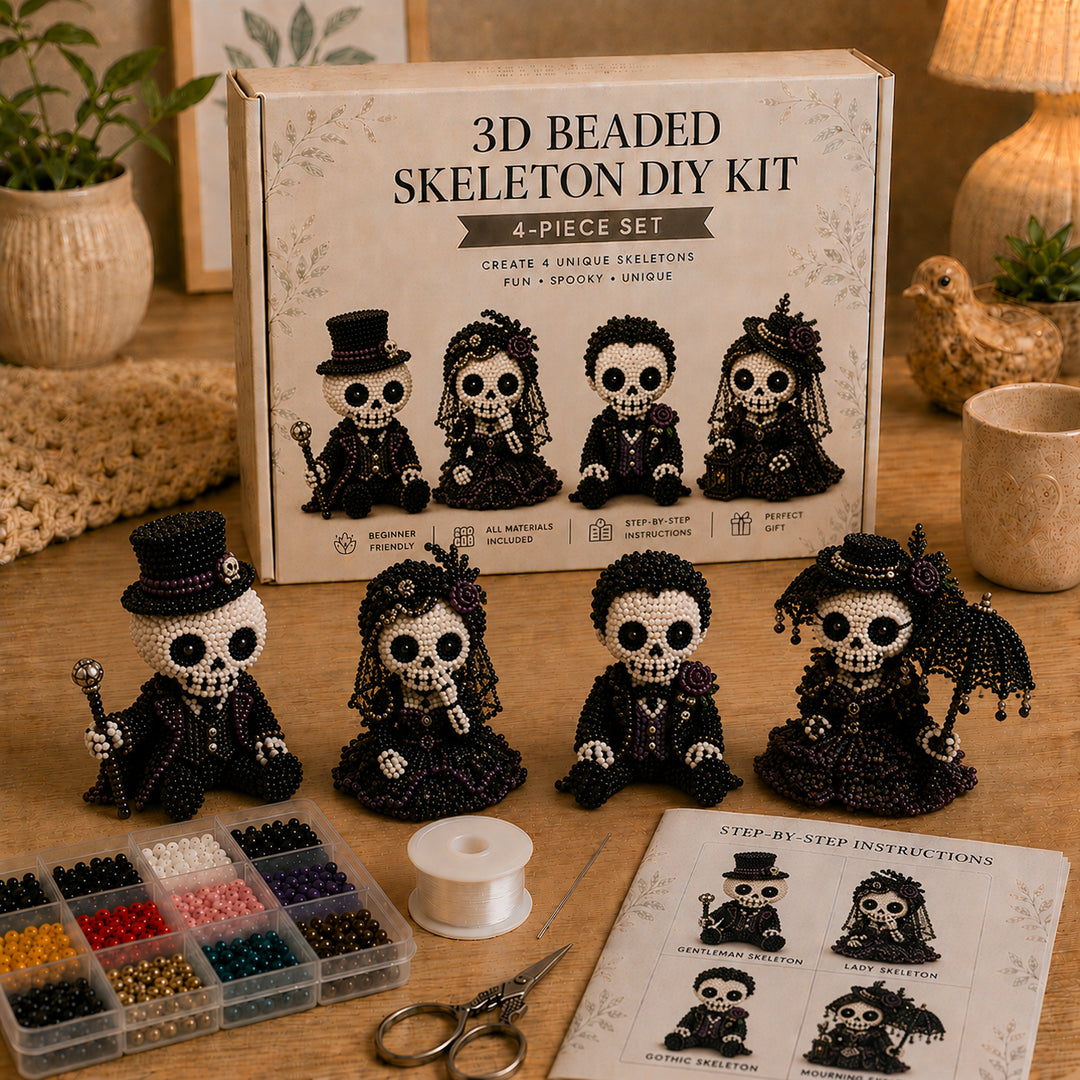 🔥Last Day 50% OFF 💀 3D Beaded Skeleton DIY Kit