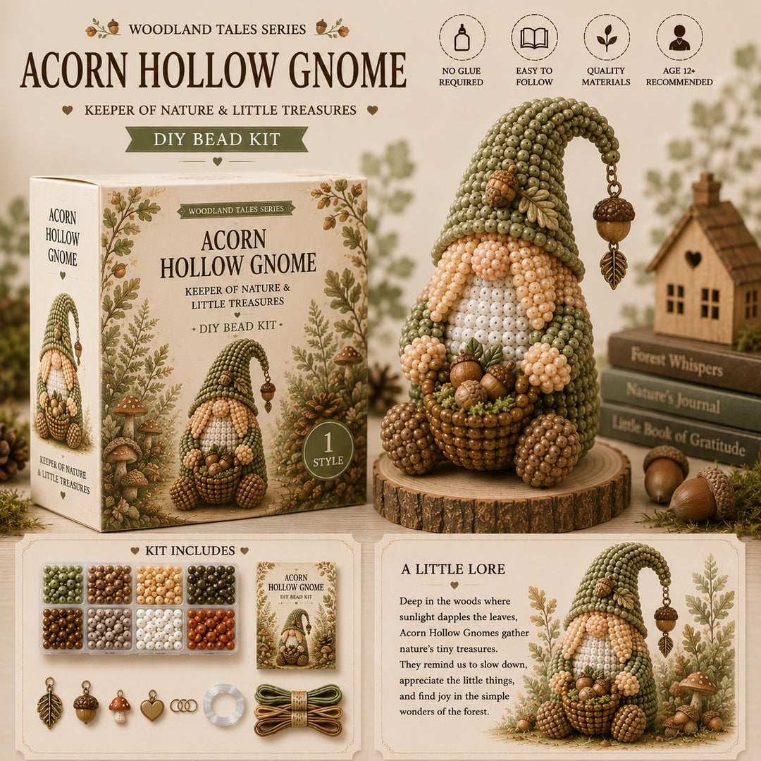 🔥LAST DAY 50% OFF -- 💕Cozy Gnome DIY Bead Kit Collection– Collect All 12 Gnome