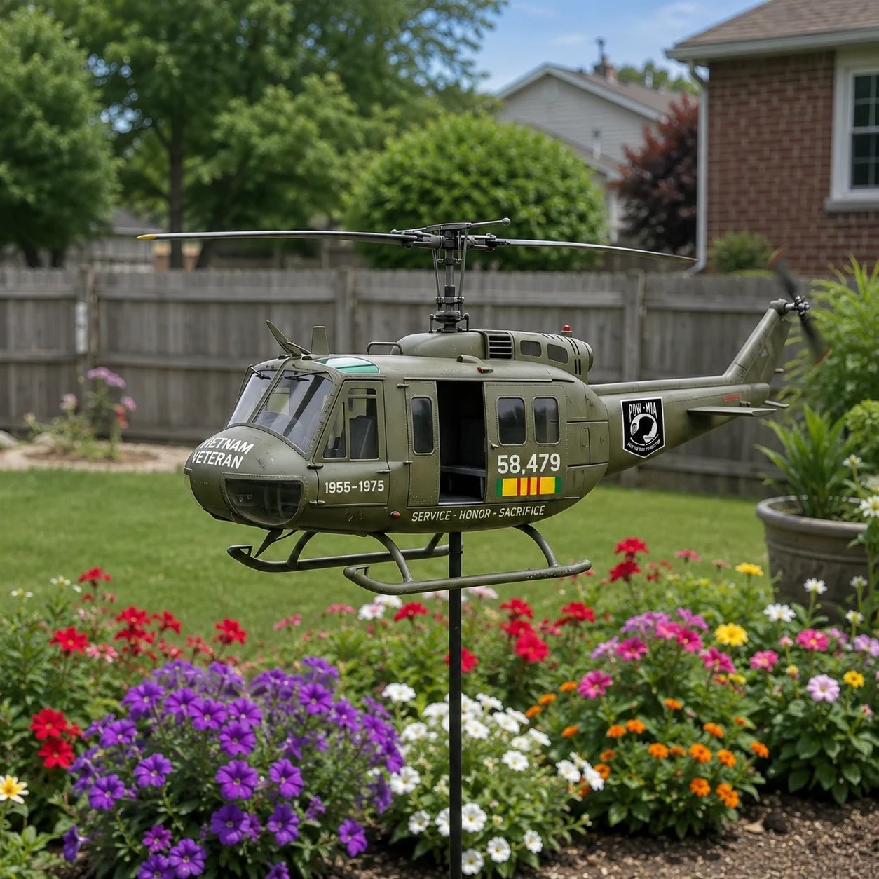 ⚡️Fathers' Day 51% OFF 🎖️-Vietnam Veteran UH-1 Helicopter Wind Spinner- ✈️Buy 2 Free Shipping Today!