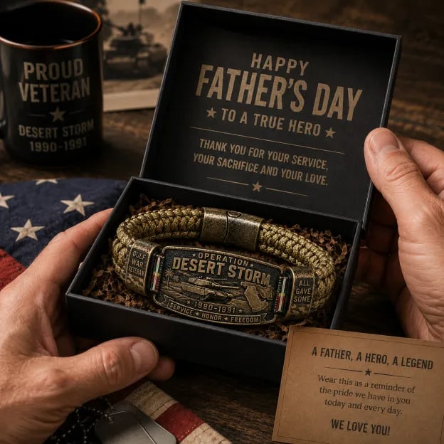 ⭐ Limited Veteran Collector Edition🏜️Operation Desert Storm Veteran Bracelet