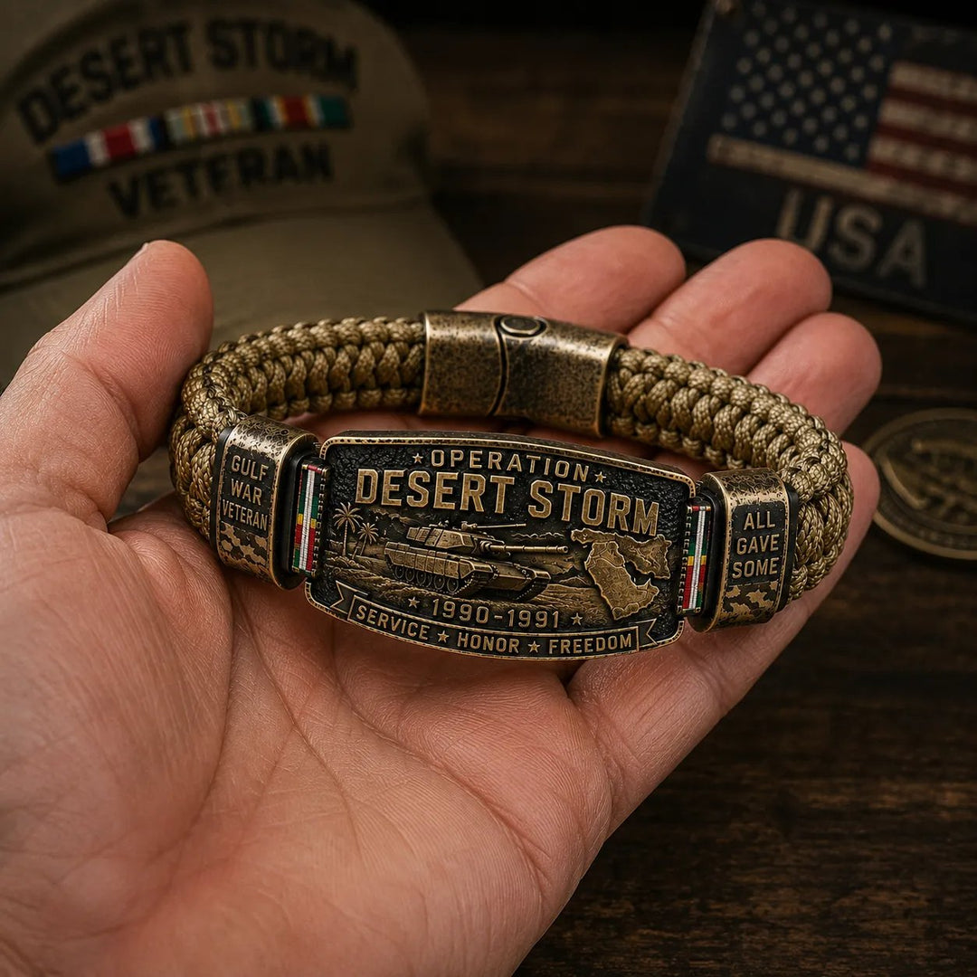 ⭐ Limited Veteran Collector Edition🏜️Operation Desert Storm Veteran Bracelet