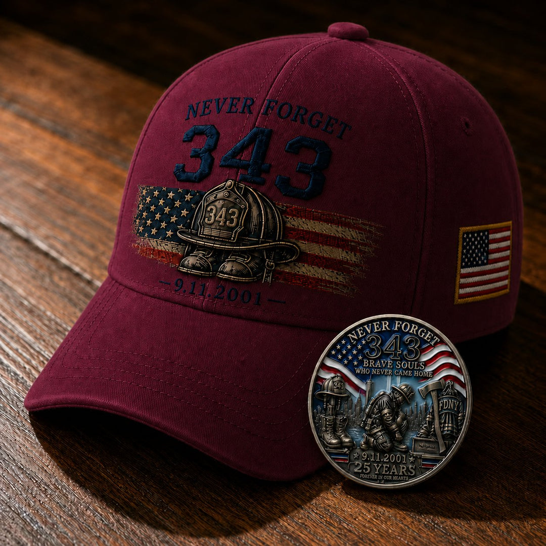🔥Last Day 49% OFF🔥 - 🧢Never Forget 343 Memorial Cap 🎁