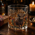 🐂 Highland Cow Whiskey Glass