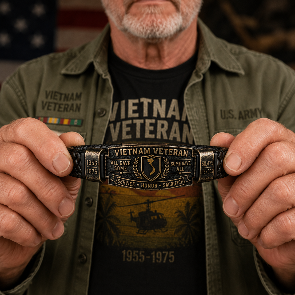 🇺🇸 Last Day Promo: 49% OFF 🎖️ -Vietnam Veteran Honor Bracelet