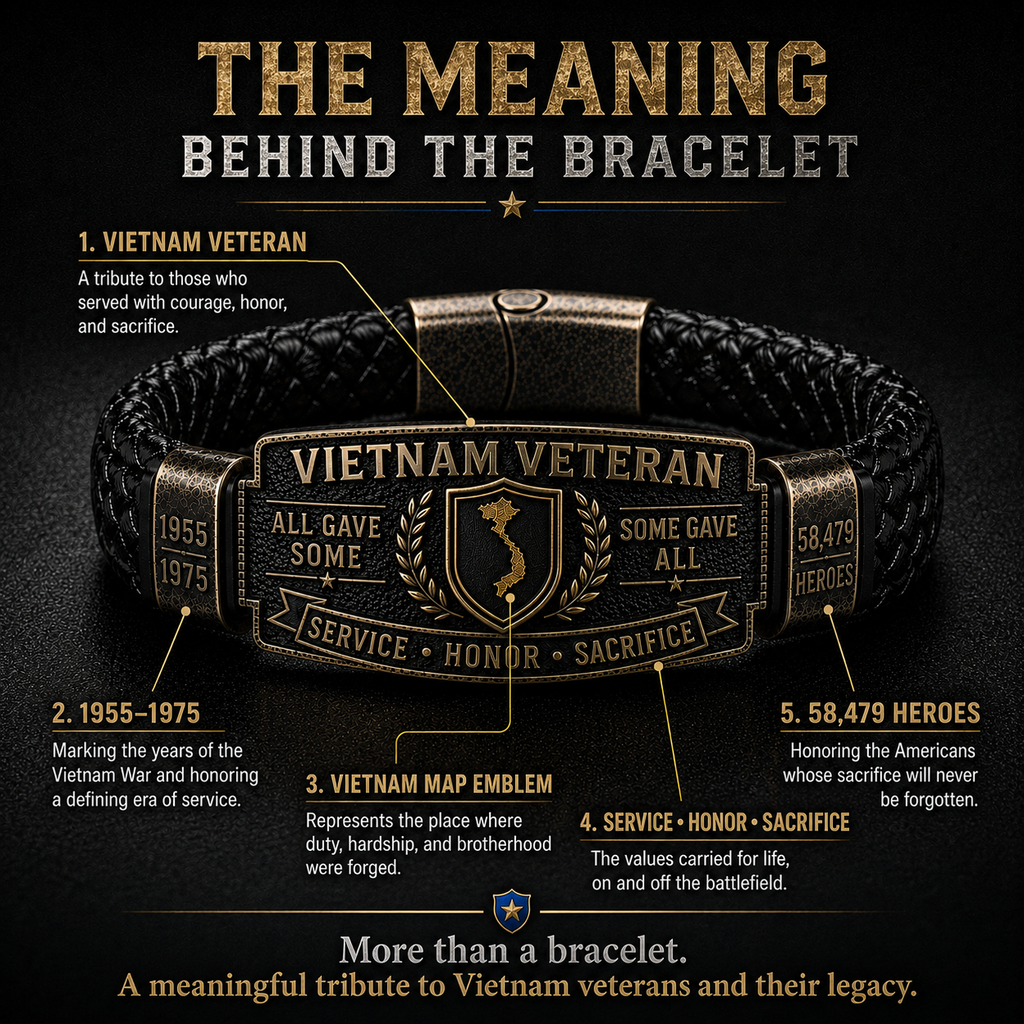 🇺🇸 Last Day Promo: 49% OFF 🎖️ -Vietnam Veteran Honor Bracelet