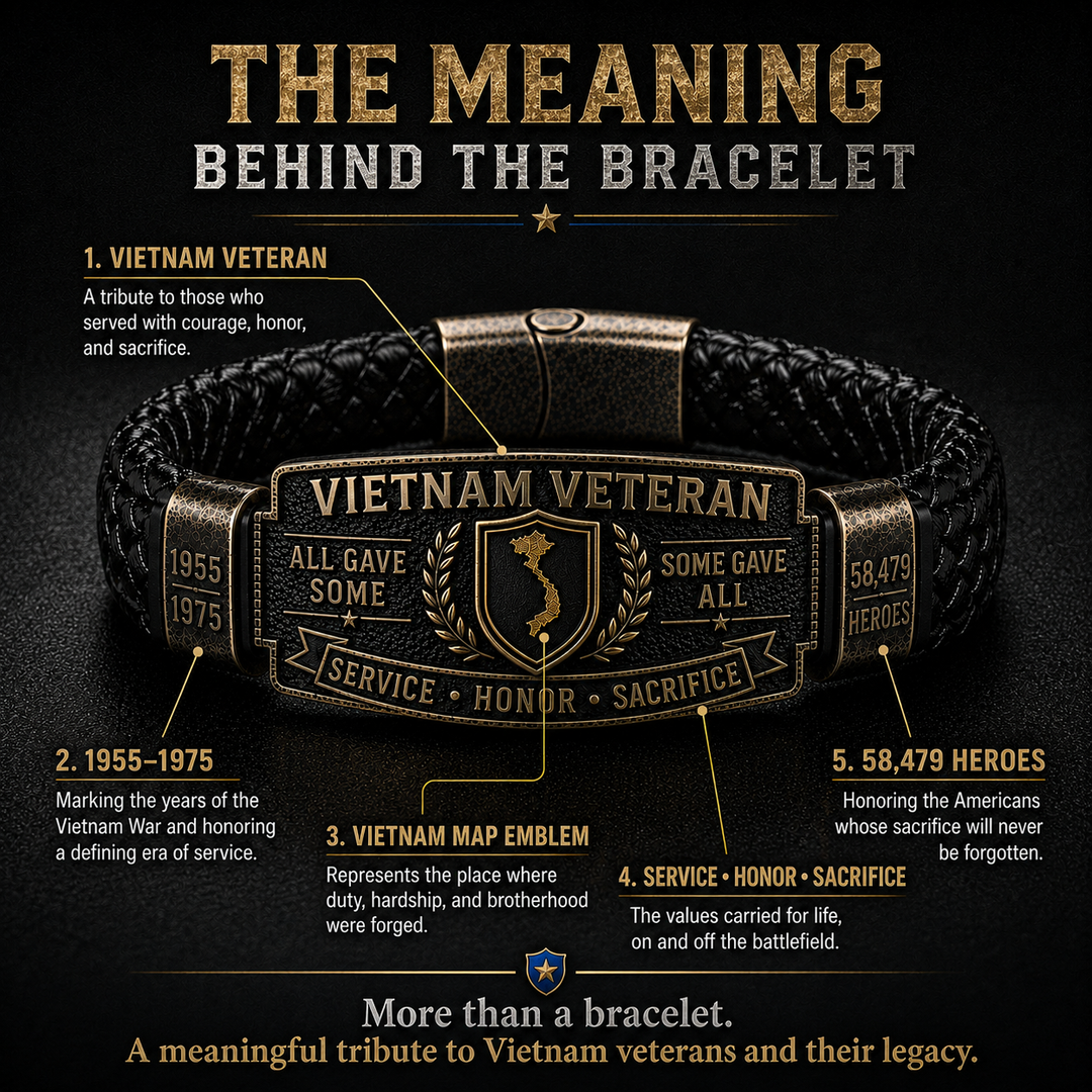 🇺🇸 Last Day Promo: 49% OFF 🎖️ -Vietnam Veteran Honor Bracelet