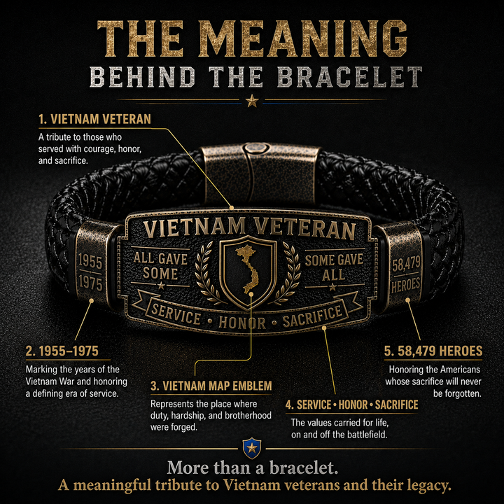 🇺🇸 Last Day Promo: 49% OFF 🎖️ -Vietnam Veteran Honor Bracelet