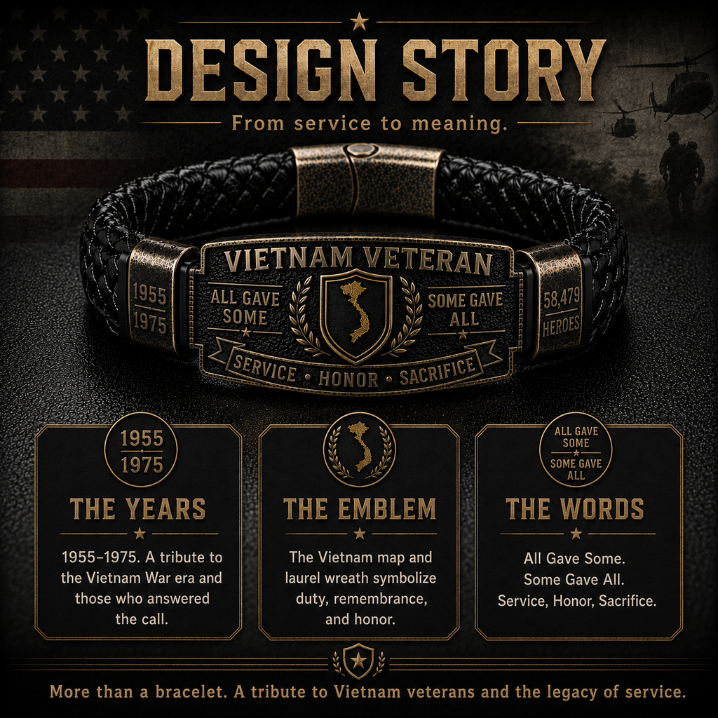 🇺🇸 Last Day Promo: 49% OFF 🎖️ -Vietnam Veteran Honor Bracelet