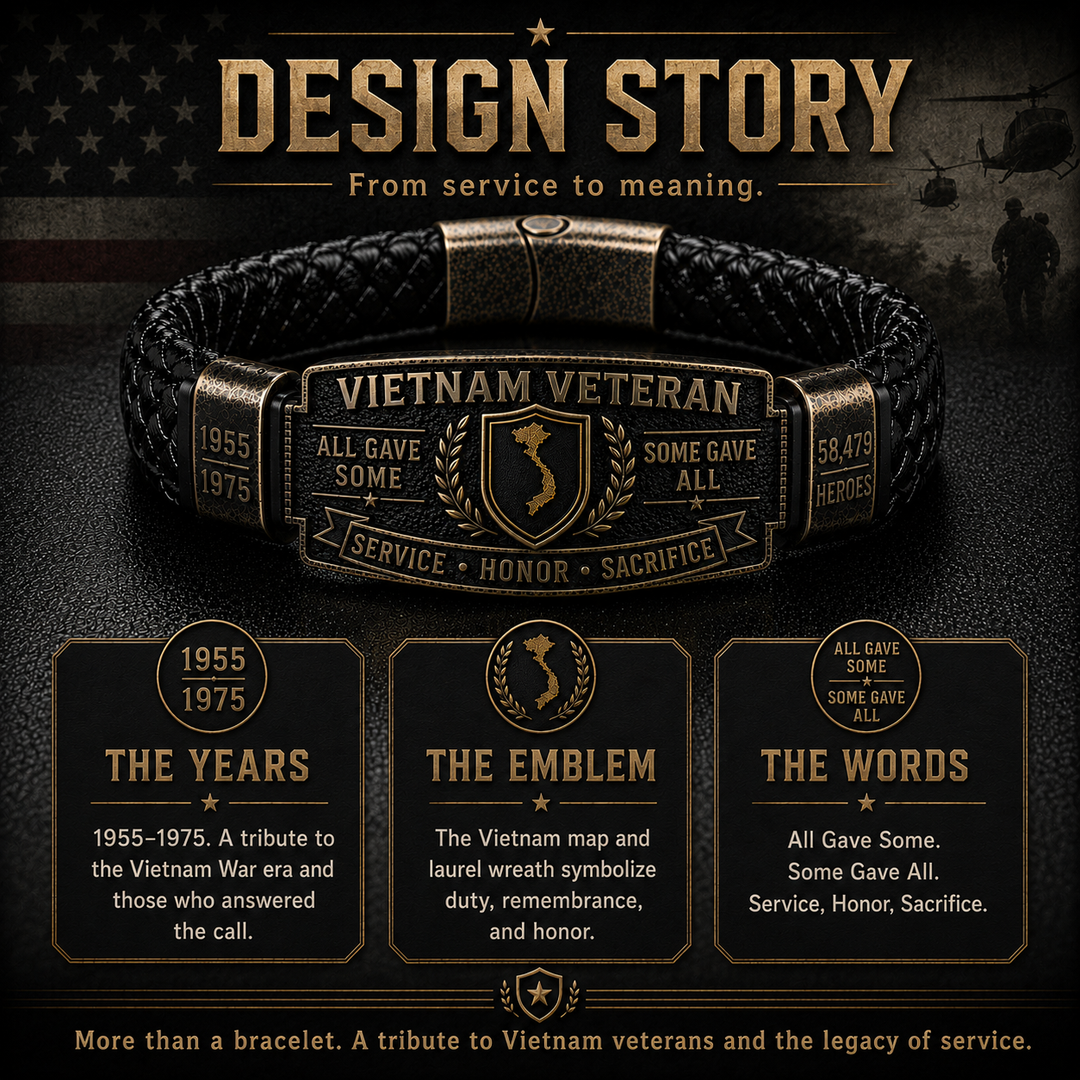 🇺🇸 Last Day Promo: 49% OFF 🎖️ -Vietnam Veteran Honor Bracelet