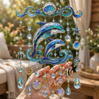 🐋 Ocean-Themed Crystal Wind Chime – Bring the Ocean Glow to Your Garden (📦Buy 2 Free Shipping)