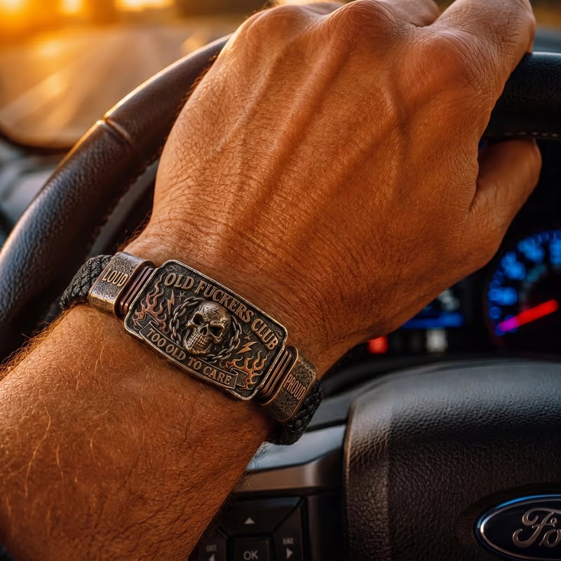 🔥Last Day 50% OFF 💀 OLD FUCKERS CLUB Skull Bracelet