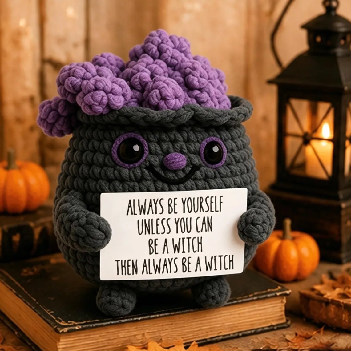 👻🖤Halloween Buddy - Handmade Crochet Encouragement Gift🎁