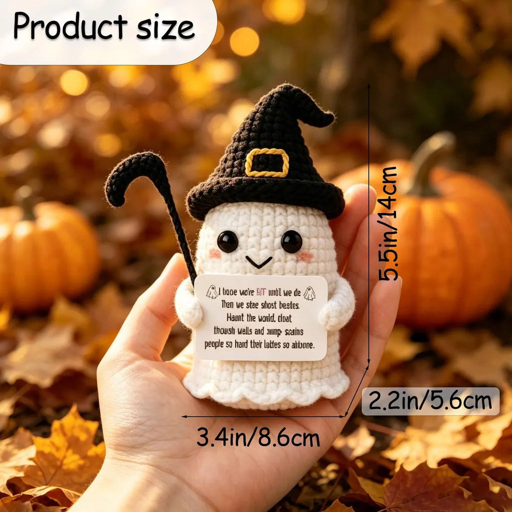 👻🖤Halloween Buddy - Handmade Crochet Encouragement Gift🎁