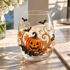 🔥LAST DAY 50% OFF - 🎃 3D Halloween Artisan Glass Cups, Festive Parties & Cozy Fall Home Bar Vibes
