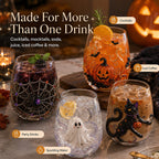 🔥LAST DAY 50% OFF - 🎃 3D Halloween Artisan Glass Cups, Festive Parties & Cozy Fall Home Bar Vibes