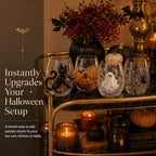 🔥LAST DAY 50% OFF - 🎃 3D Halloween Artisan Glass Cups, Festive Parties & Cozy Fall Home Bar Vibes
