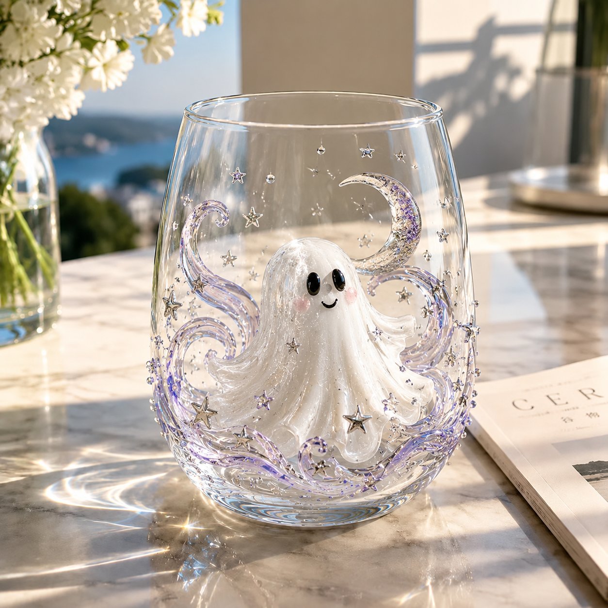 🔥LAST DAY 50% OFF - 🎃 3D Halloween Artisan Glass Cups, Festive Parties & Cozy Fall Home Bar Vibes