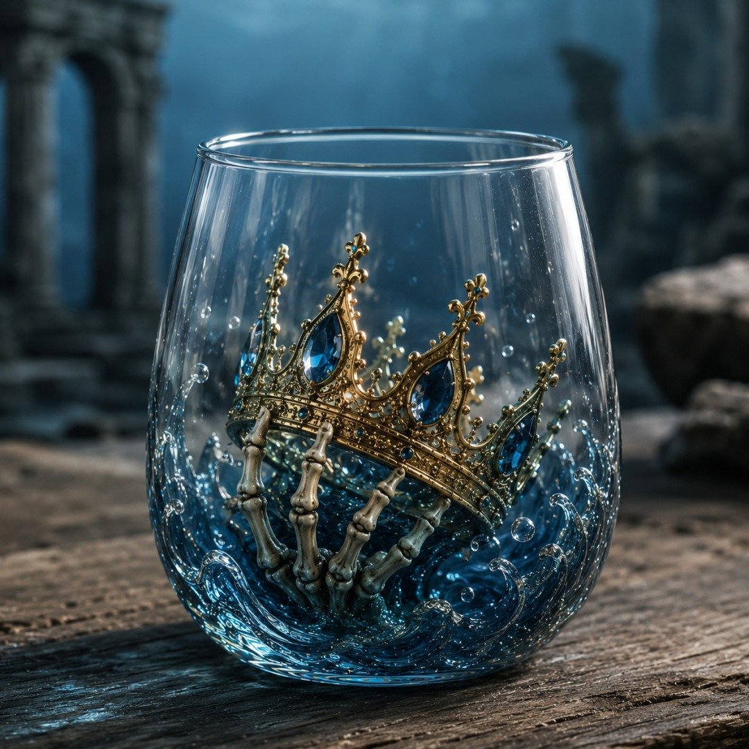 🌊 Release The Kraken Pirate Glass Collection | 7-Piece Legendary Ocean Treasure Crystal Set for Whiskey Lovers & Home Bar Collectors ⚓✨