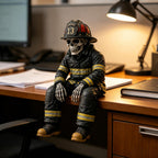 🎖️ Hero Skeleton Shelf Sitters | Firefighter, Police Officer & Soldier Resin Decor